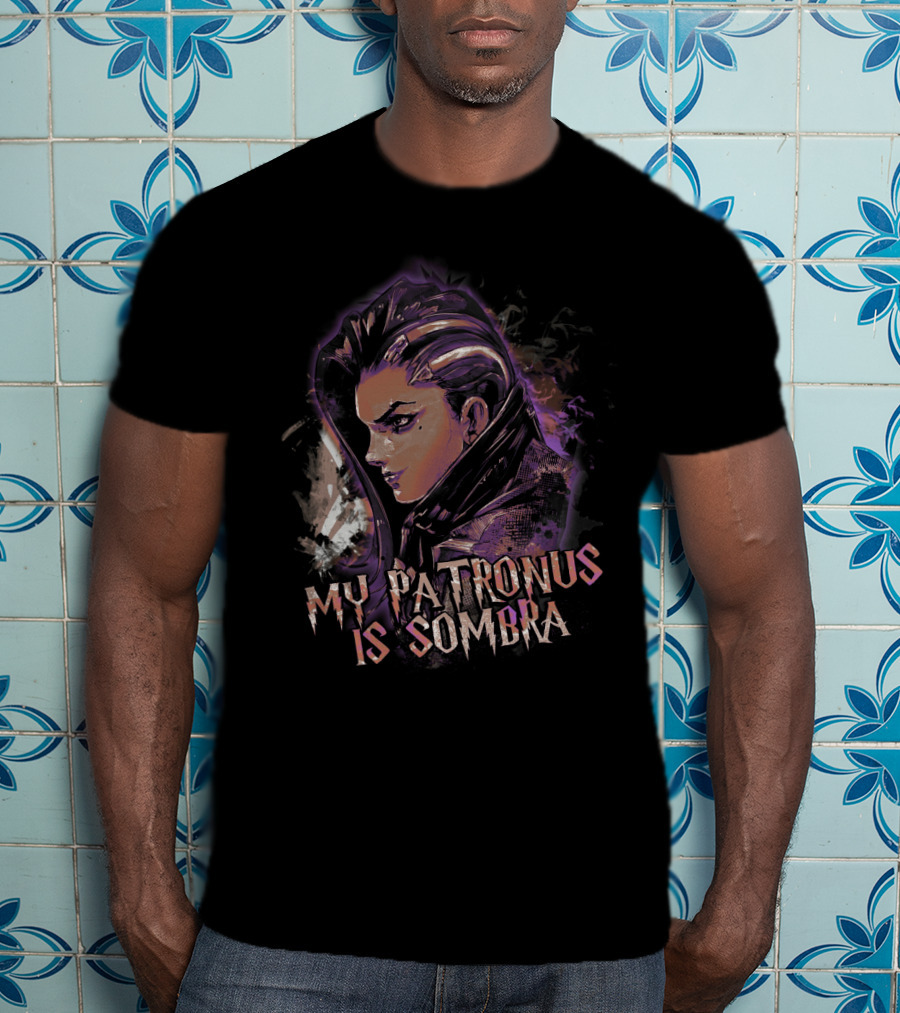 Overwatch Sombra Character Patronus Crossover Fan T-Shirt