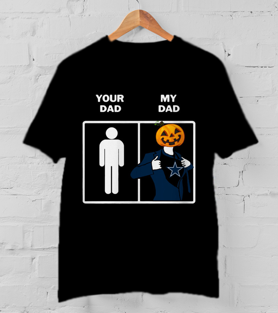 Your Dad My Dad Dallas Halloween Pumpkin Star T-Shirt