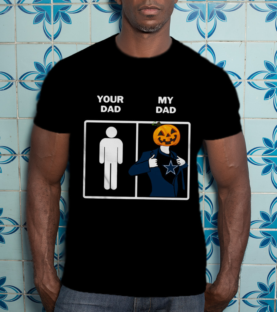 Your Dad My Dad Dallas Halloween Pumpkin Star T-Shirt