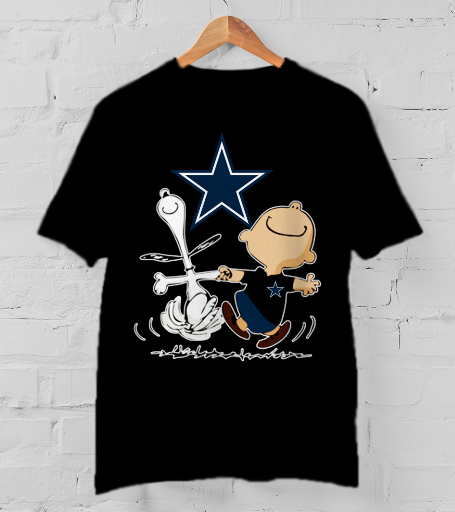 Dallas Cowboys Snoopy And Charlie Brown Dancing With Star T-Shirt