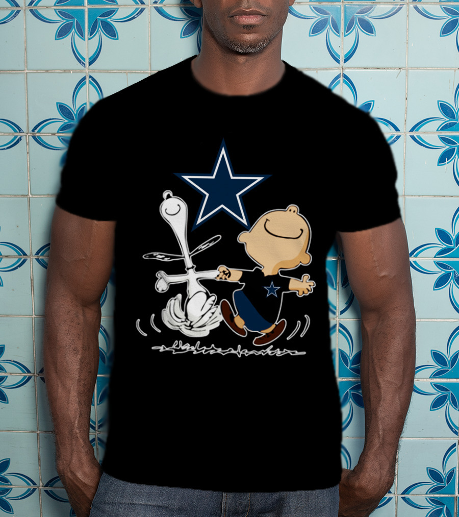 Dallas Cowboys Snoopy And Charlie Brown Dancing With Star T-Shirt
