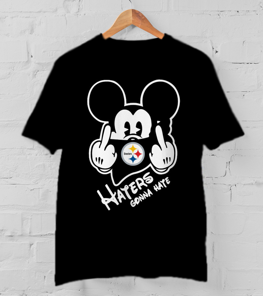 Haters Gonna Hate Pittsburgh Steelers Mickey Mouse T-Shirt