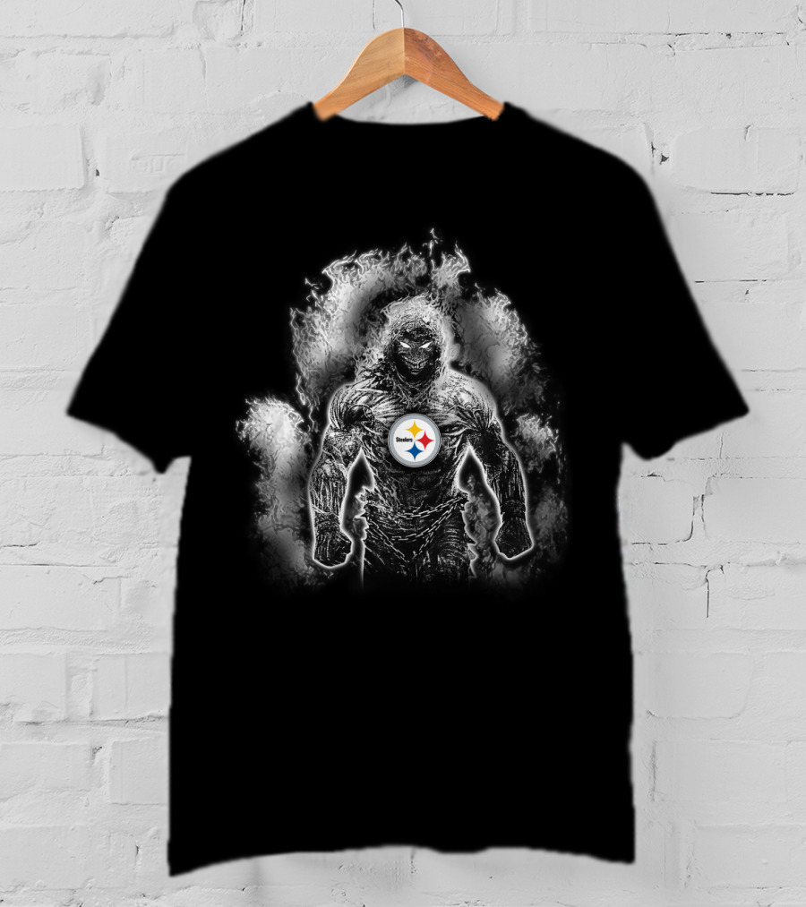 Pittsburgh Steelers Fiery Superhero Strength T-Shirt