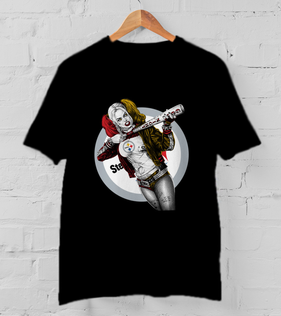 Pittsburgh Steelers Harley Quinn Bat T-Shirt