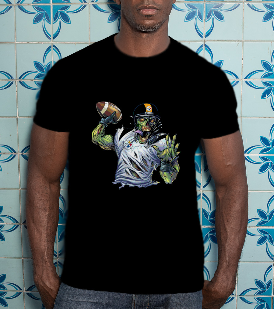 Pittsburgh Steelers Zombie Football Quarterback T-Shirt