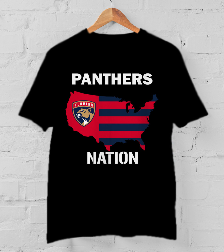 Florida Panthers Nation Map T-Shirt