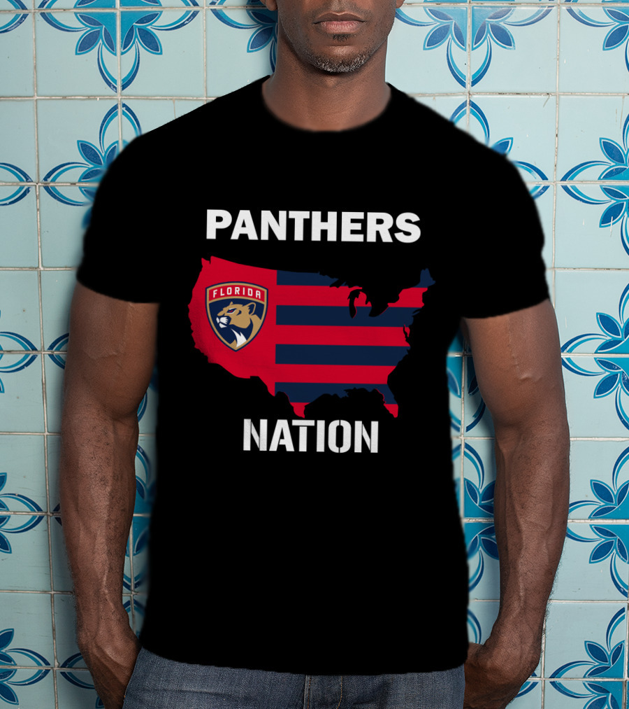 Florida Panthers Nation Map T-Shirt