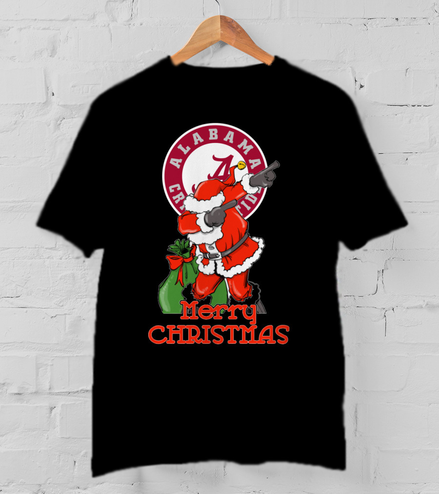 Alabama Crimson Tide Merry Christmas Santa T-Shirt