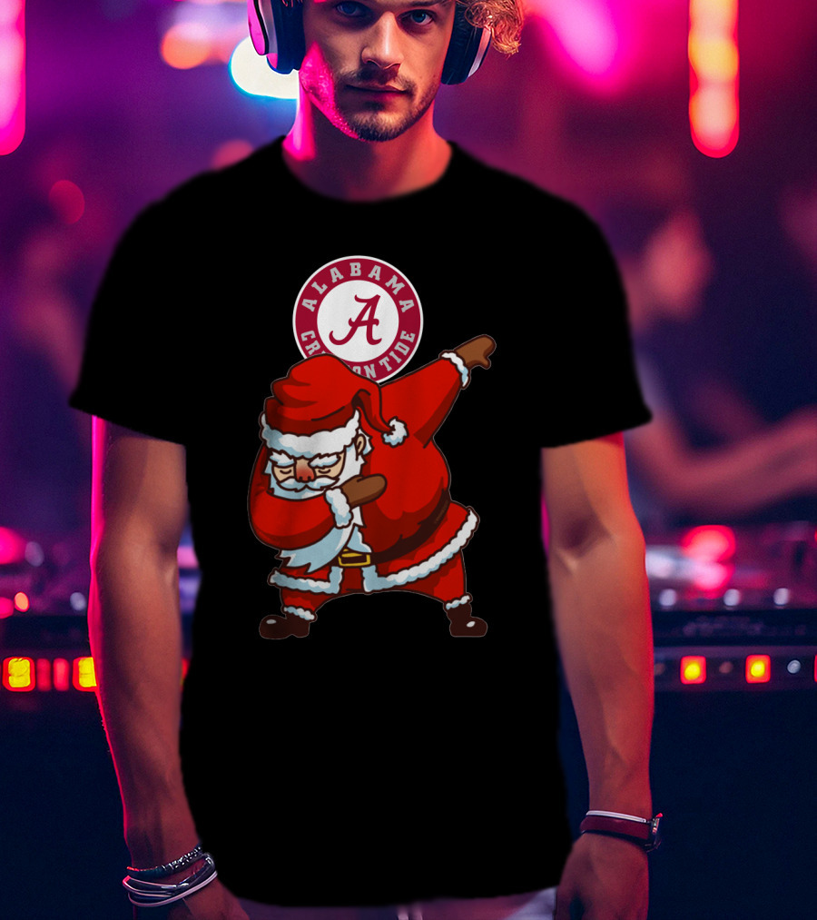 Alabama Crimson Tide Santa Dab T-Shirt