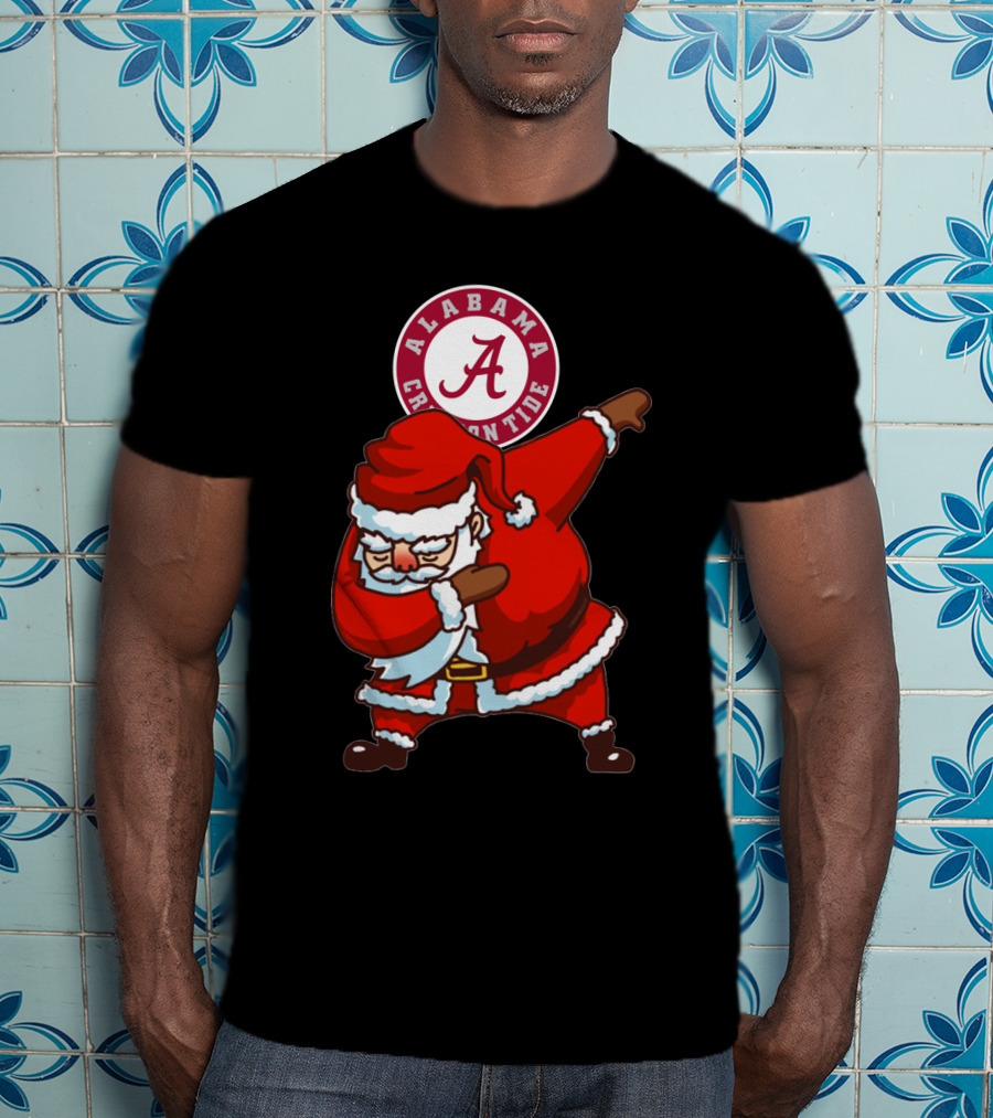 Alabama Crimson Tide Santa Dab T-Shirt