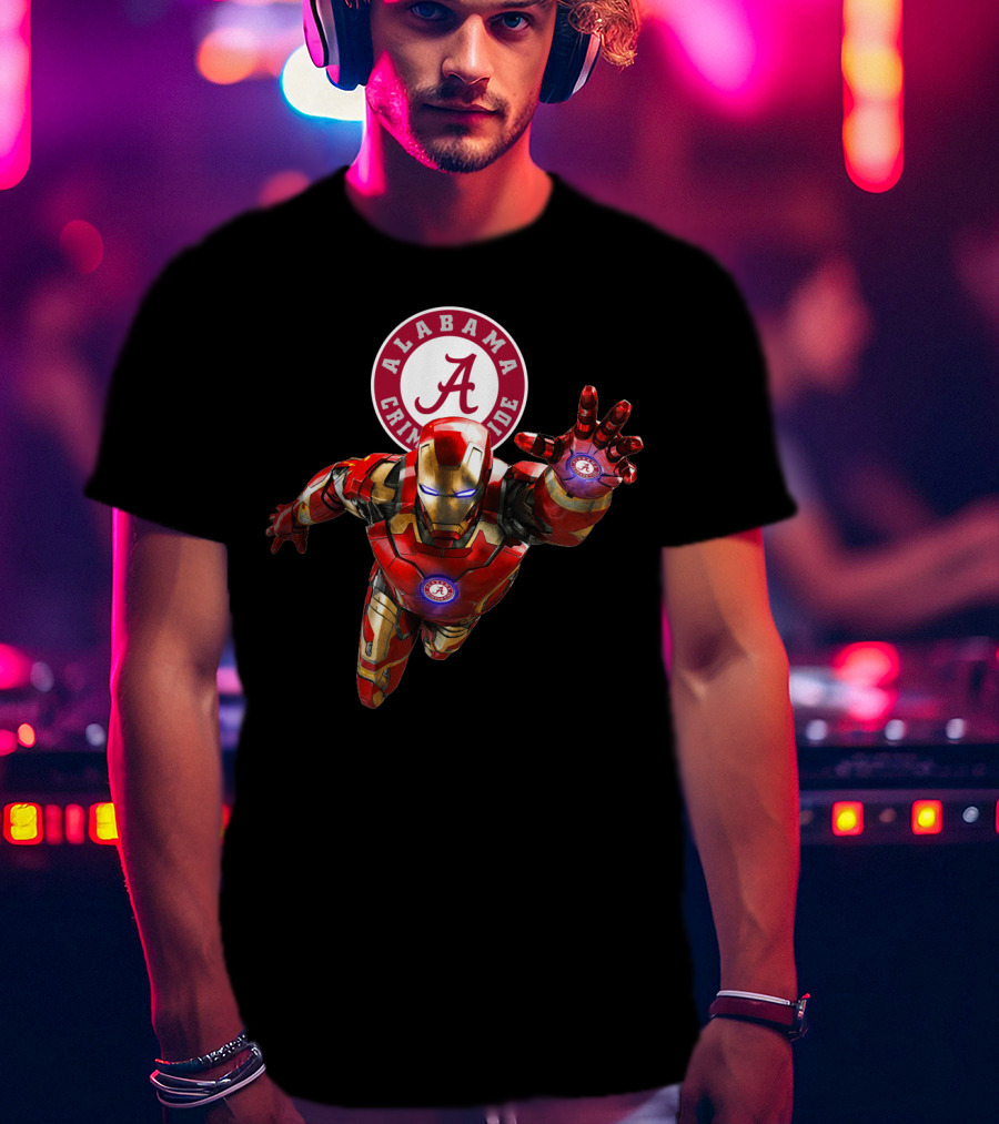 Alabama Crimson Tide Iron Man Crossover T-Shirt