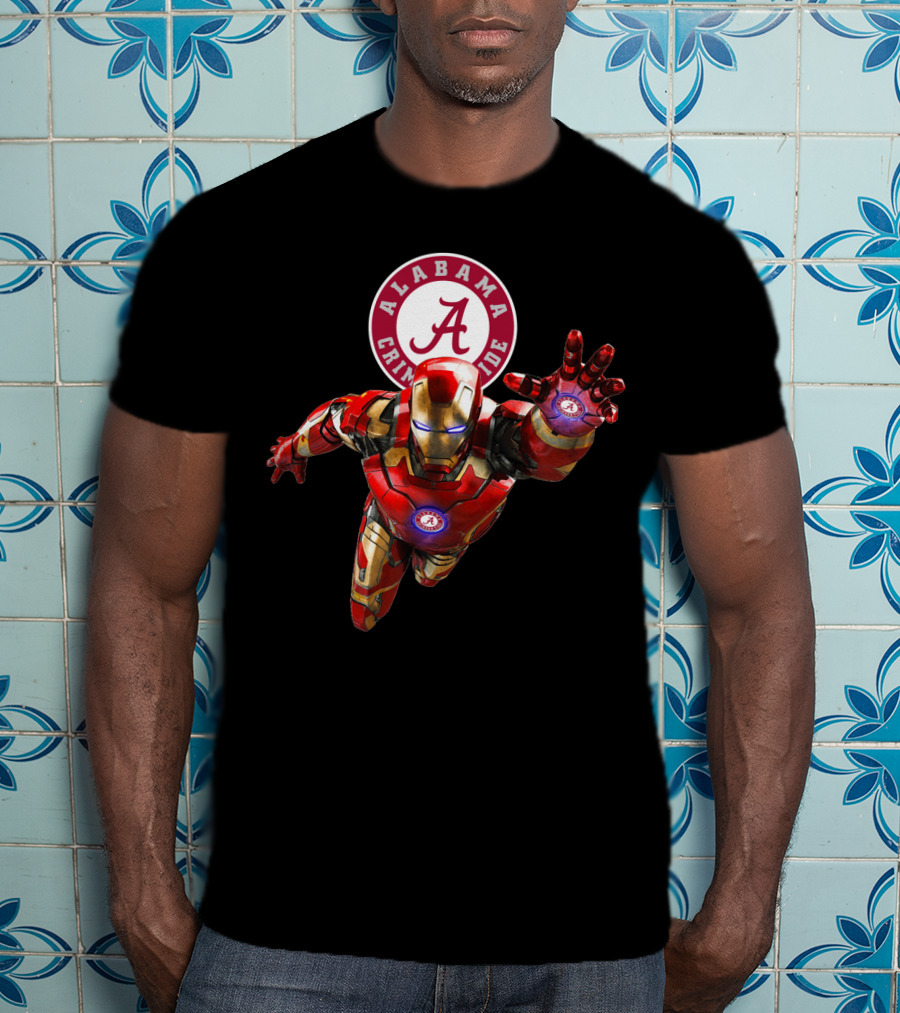 Alabama Crimson Tide Iron Man Crossover T-Shirt