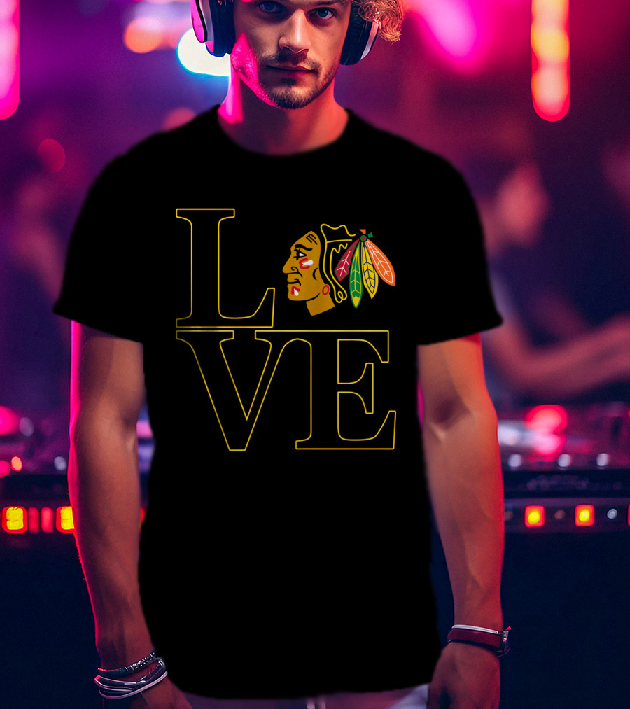 Love Chicago Blackhawks T-Shirt