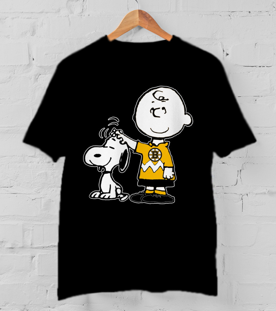 Boston Bruins Snoopy Charlie Brown Peanuts T-Shirt