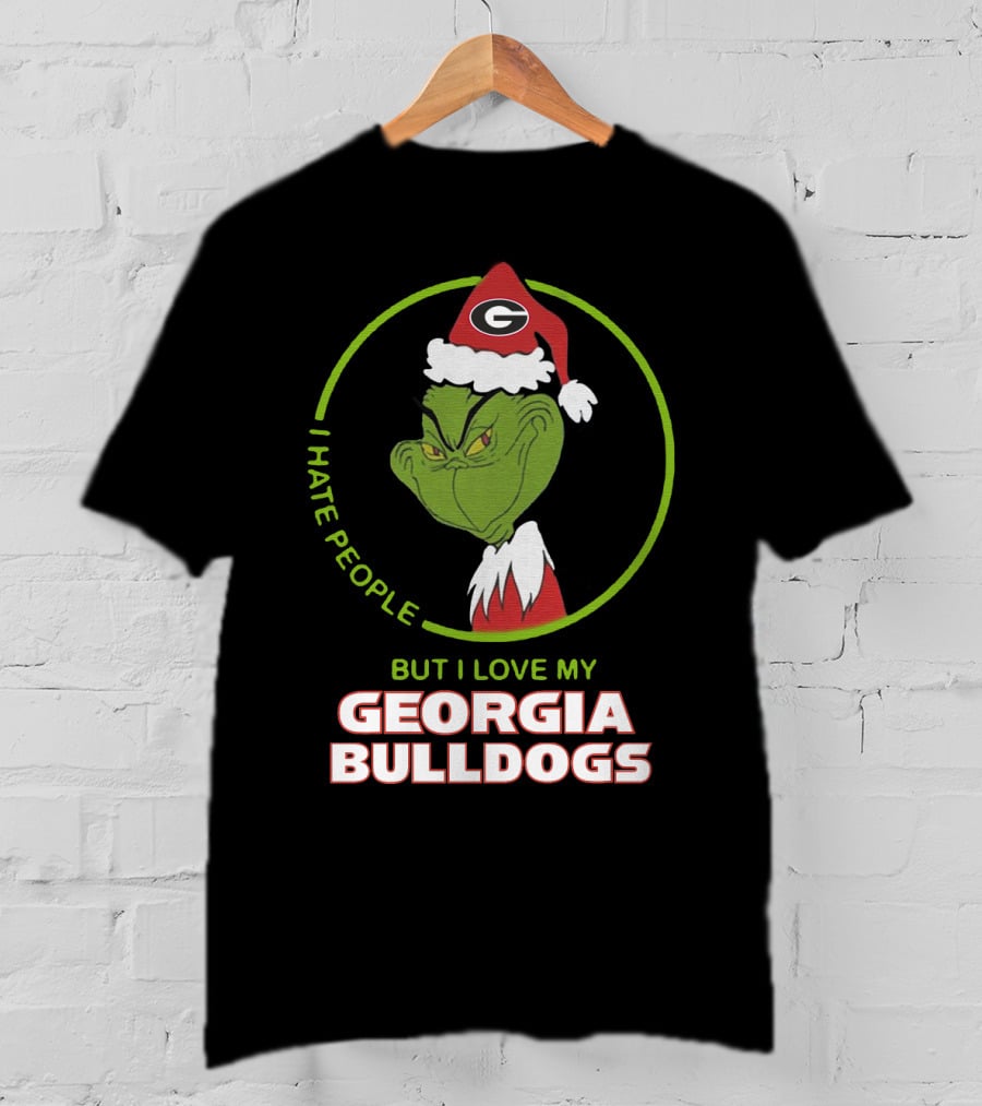 I Hate People But I Love My Georgia Bulldogs T-Shirt