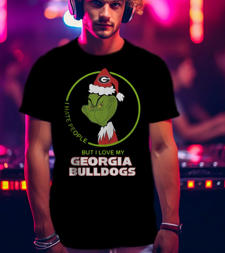 I Hate People But I Love My Georgia Bulldogs T-Shirt