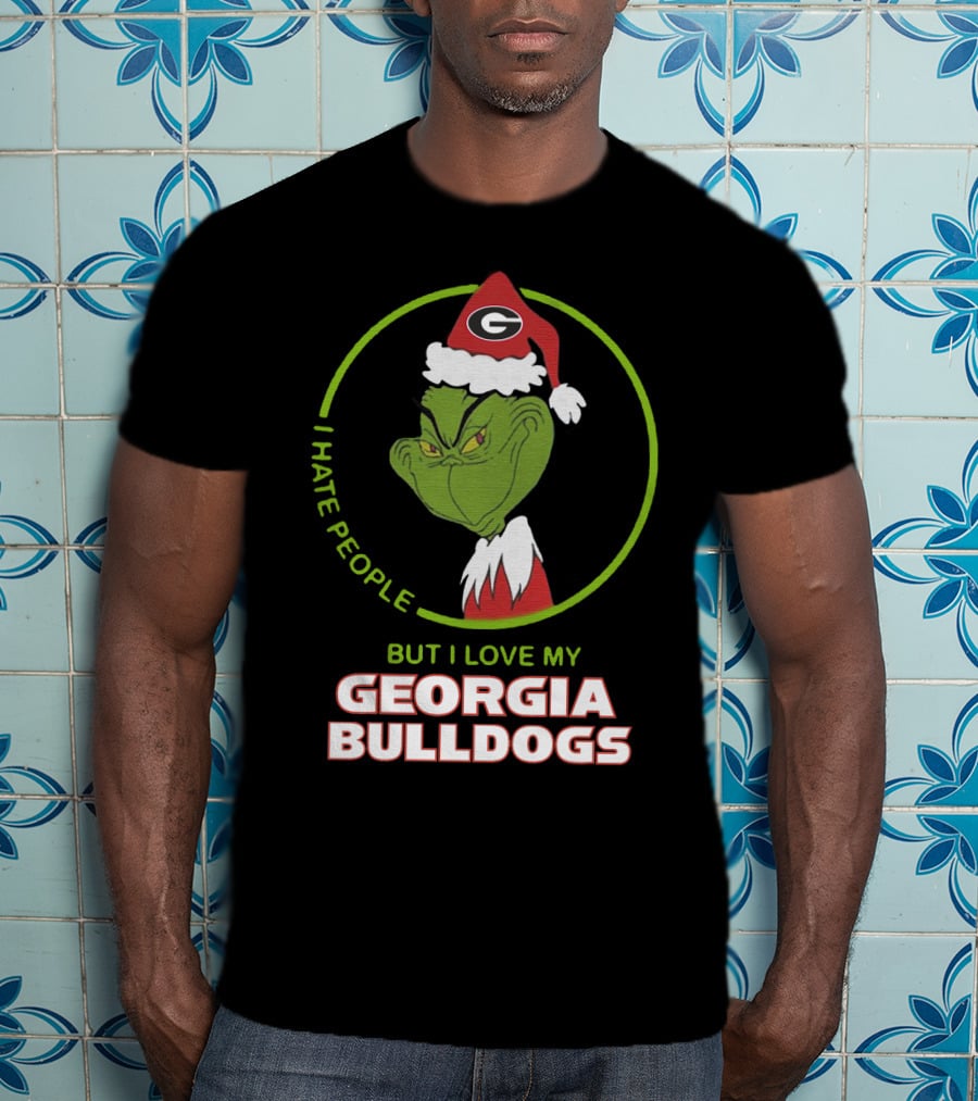 I Hate People But I Love My Georgia Bulldogs T-Shirt