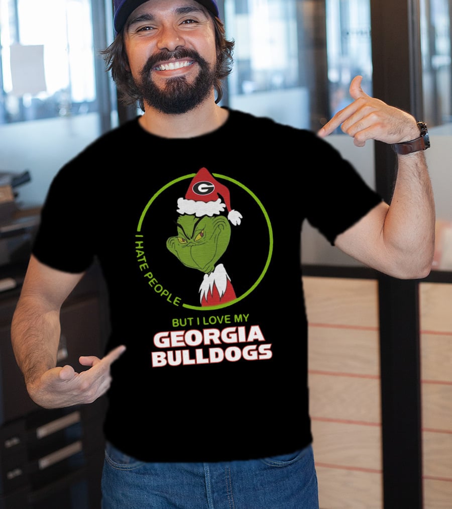 I Hate People But I Love My Georgia Bulldogs T-Shirt