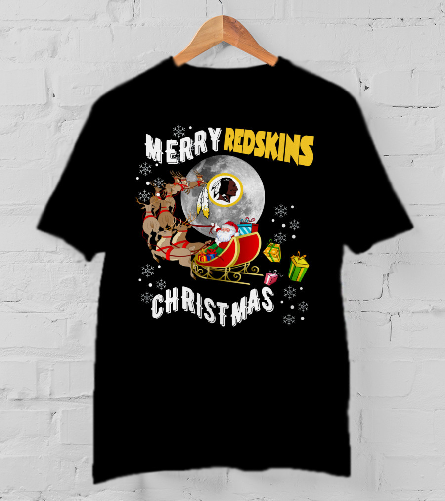 Merry Redskins Christmas T-Shirt
