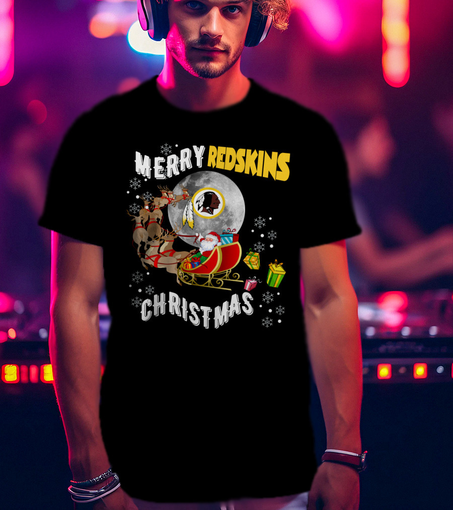 Merry Redskins Christmas T-Shirt