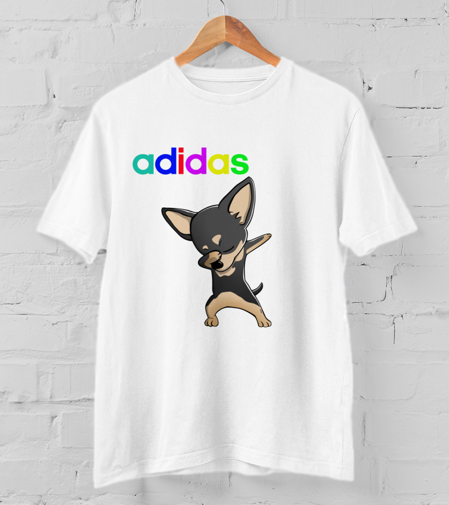 Chihuahua Black Cute Dabbing T-Shirt
