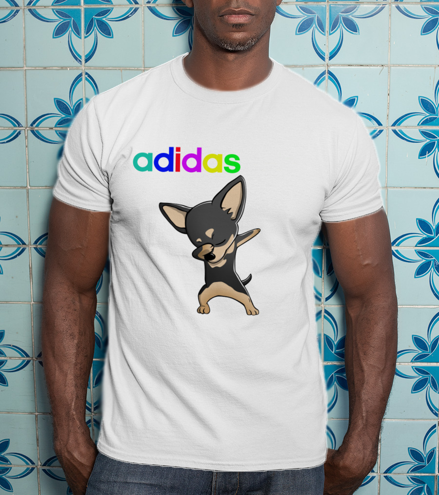 Chihuahua Black Cute Dabbing T-Shirt