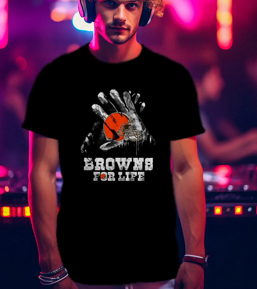 Cleveland Browns For Life Helmet T-Shirt