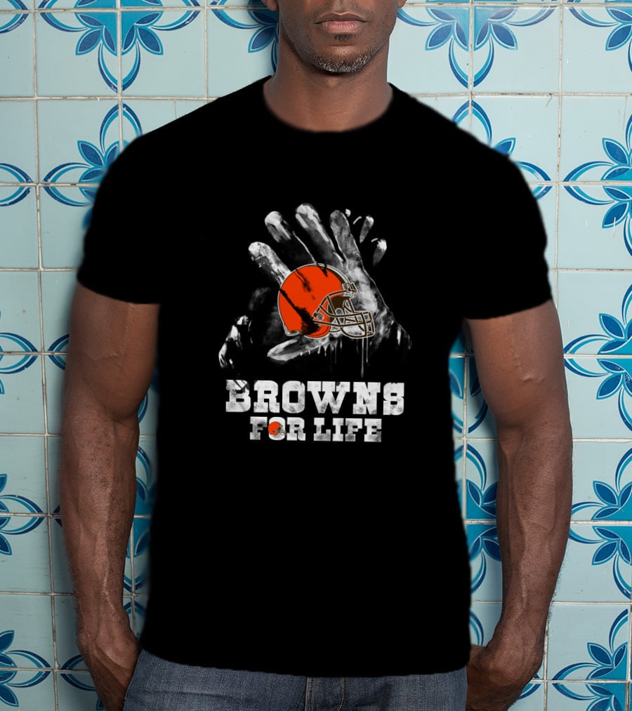 Cleveland Browns For Life Helmet T-Shirt