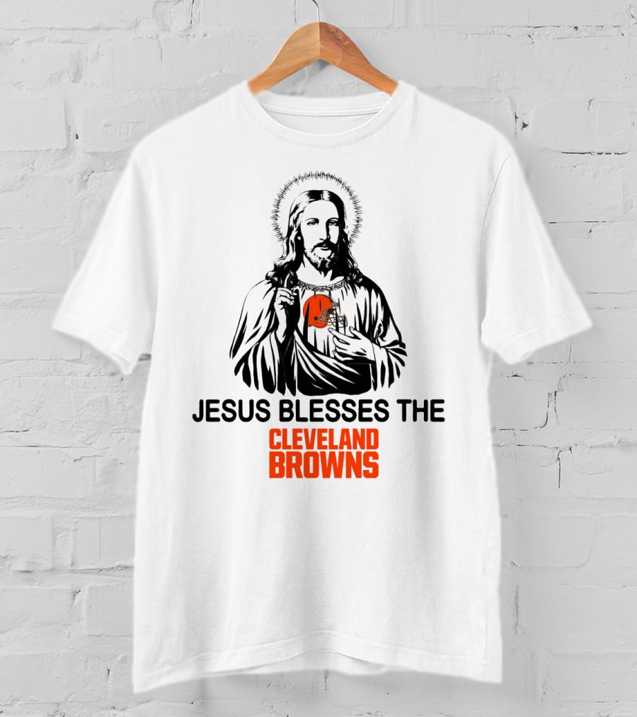 Jesus Blesses The Cleveland Browns T-Shirt