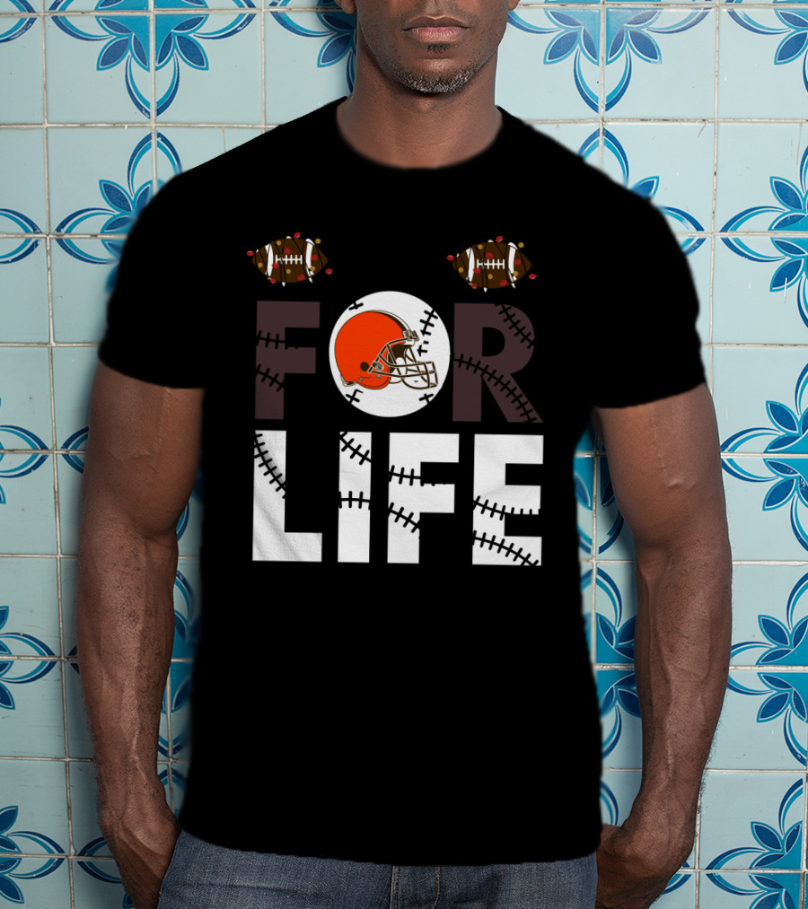 Cleveland Browns Helmet For Life Football Fan T-Shirt
