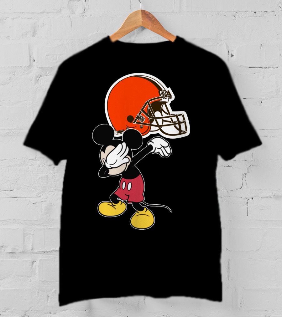 Cleveland Browns Iconic Character Dab With Helmet T-Shirt