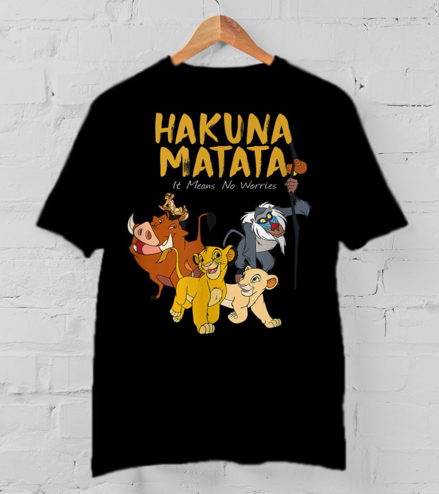 Hakuna Matata It Means No Worries Disney Films T-Shirt