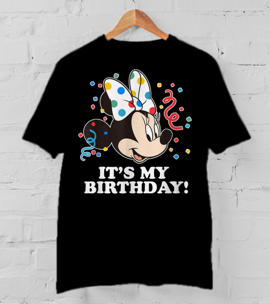 Minnie Mouse It's My Birthday Celebration T-Shirt