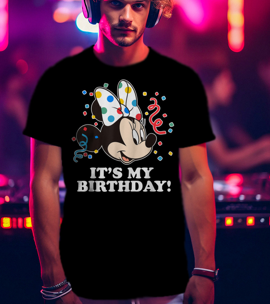 Minnie Mouse It's My Birthday Celebration T-Shirt