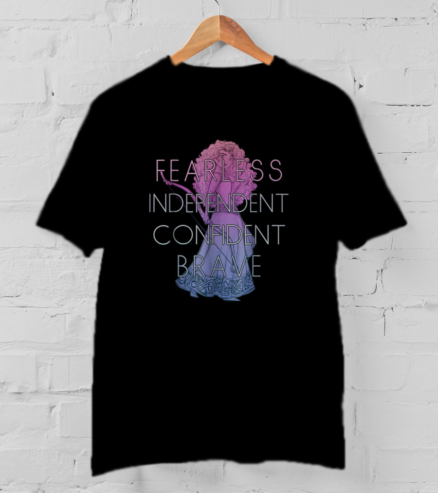 Fearless Independent Confident Brave Disney Films T-Shirt