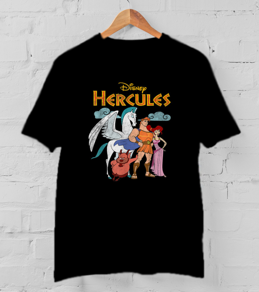 Disney Hercules Characters Pegasus Megara Phil T-Shirt