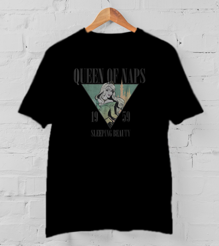 Queen Of Naps Sleeping Beauty 1959 Disney Films T-Shirt