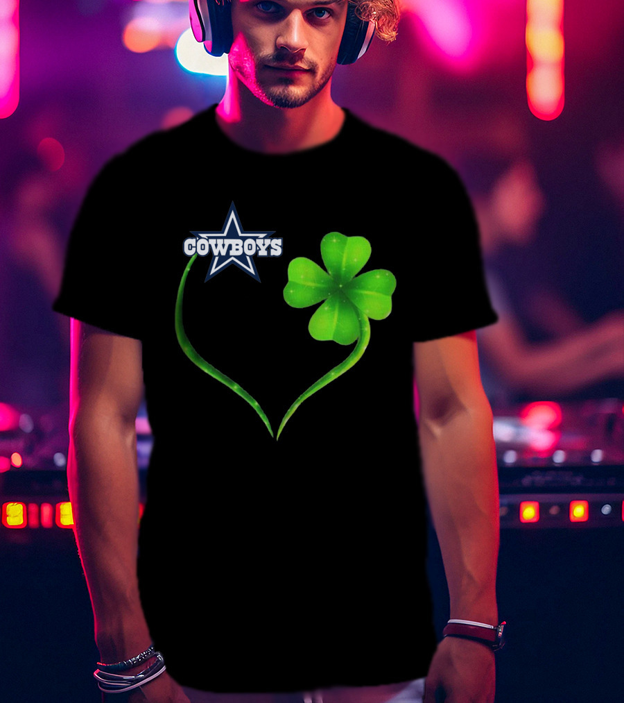 Cowboys Star Clover Heart T-Shirt