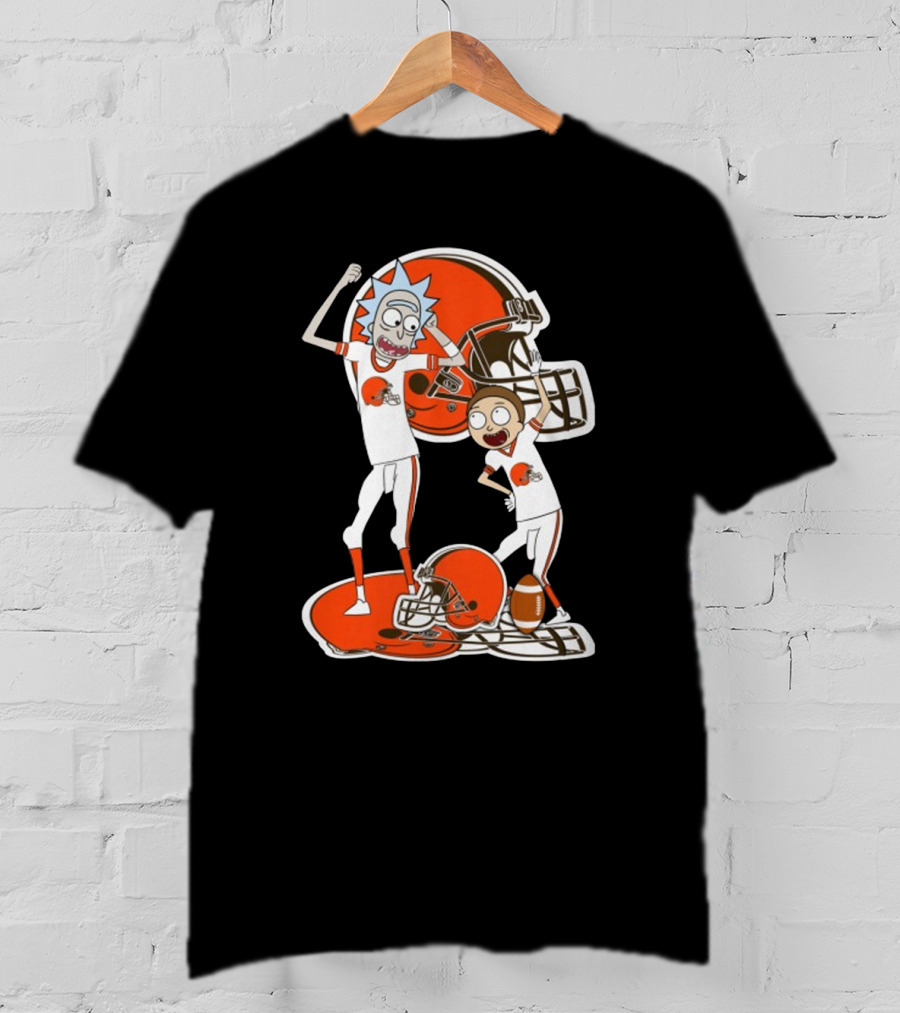 Cleveland Browns Football Rick And Morty Celebration T-Shirt