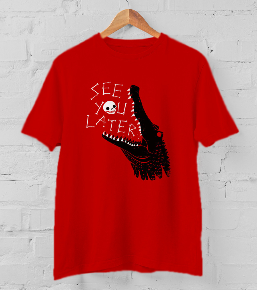 See You Later Alligator Skull T-Shirt