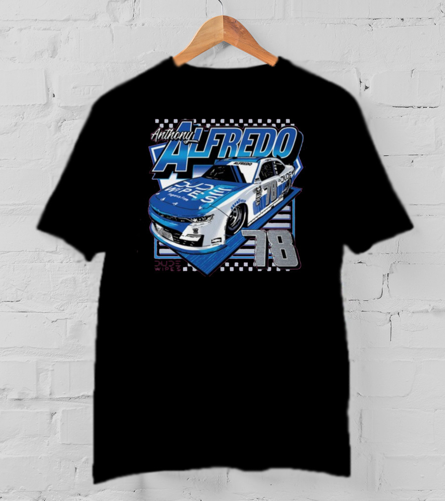 Anthony Alfredo Dude Wipes Car 78 Racing T-Shirt