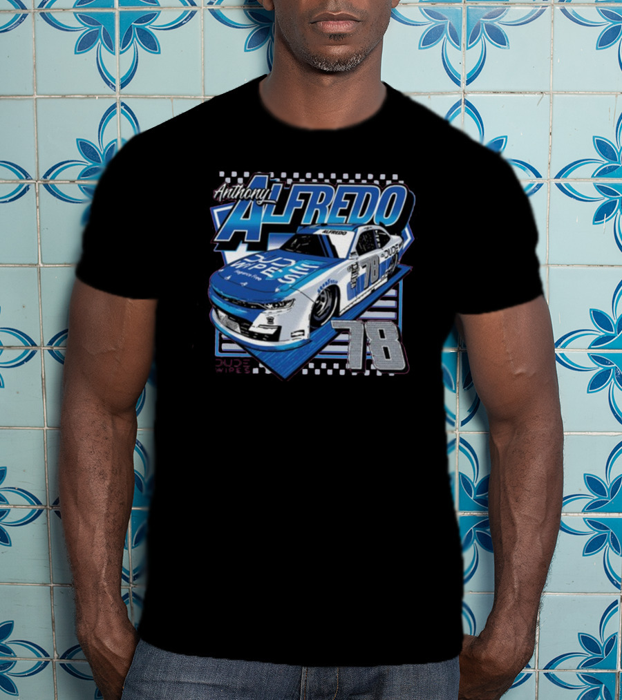 Anthony Alfredo Dude Wipes Car 78 Racing T-Shirt