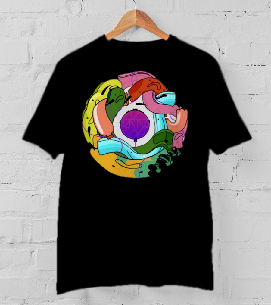 Long Ones Colorful Abstract Circular T-Shirt