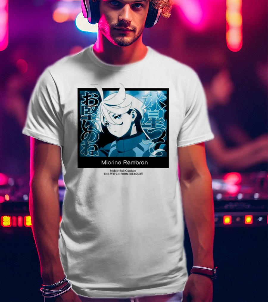 Miorine Rembran Mobile Suit Gundam The Witch From Mercury Anime Character T-Shirt