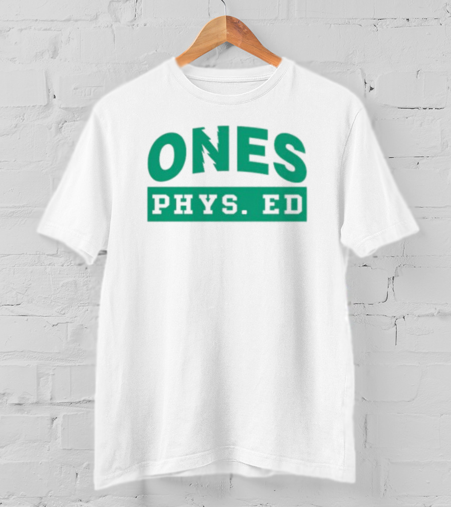 ONES Phys Ed Retro Sports Logo Vintage Gym T-Shirt