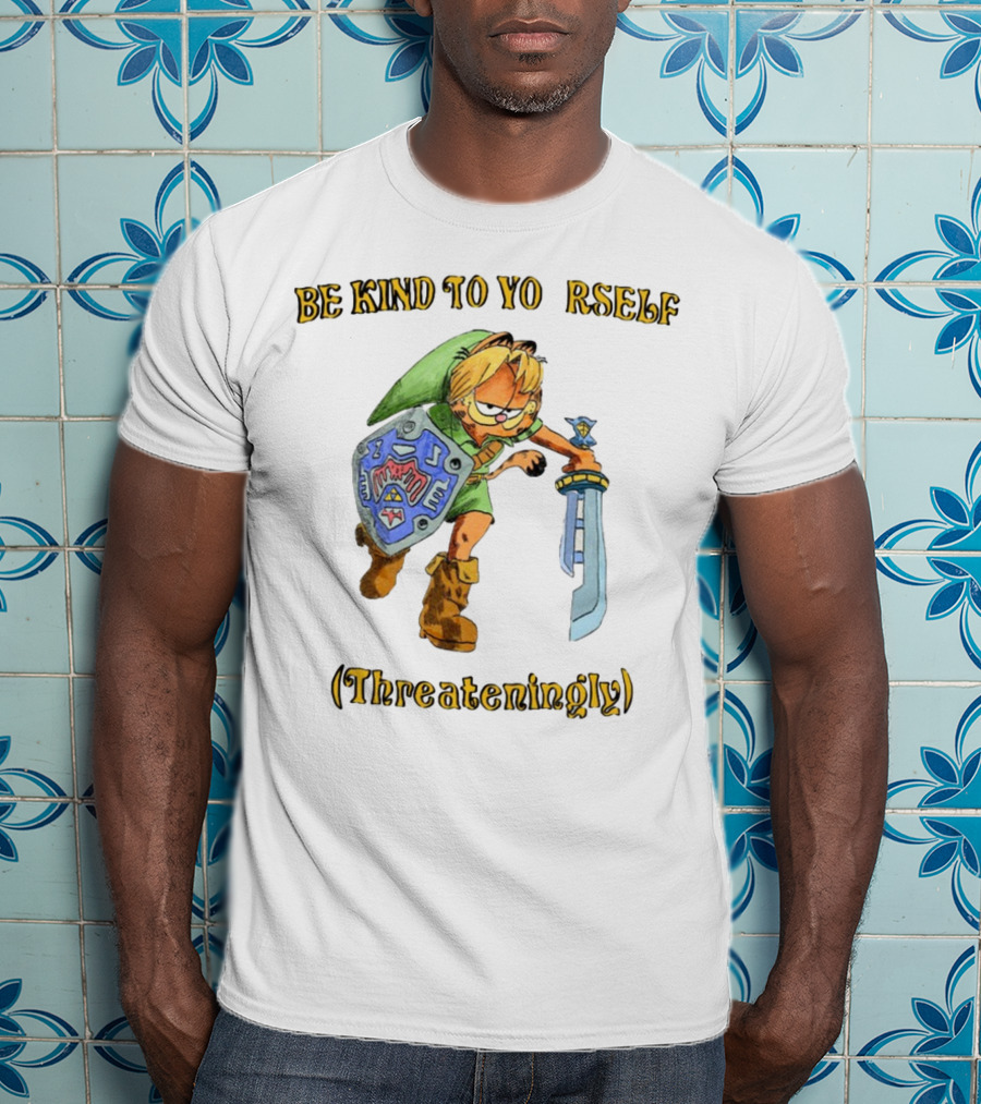 Be Kind To Yourself Threateningly Gamer Crossover T-Shirt