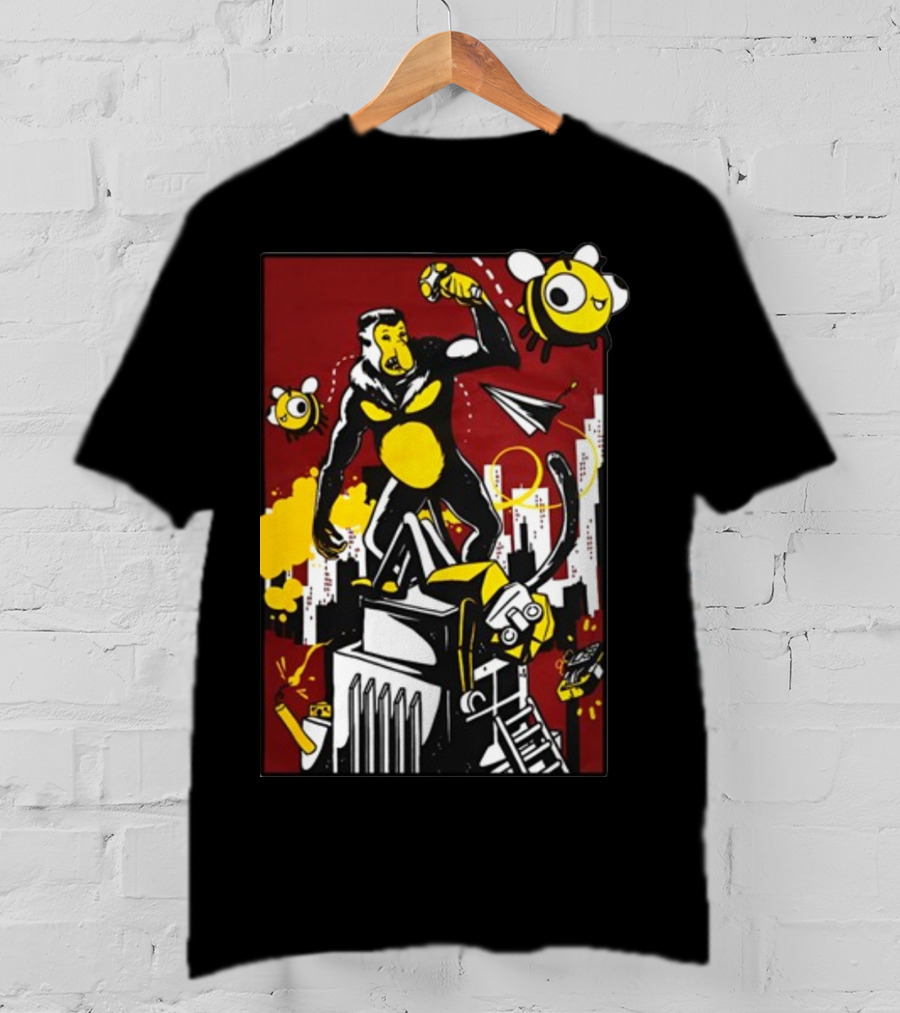 Ttt Duncan X Osie King Kong Parody With Bees And Building T-Shirt