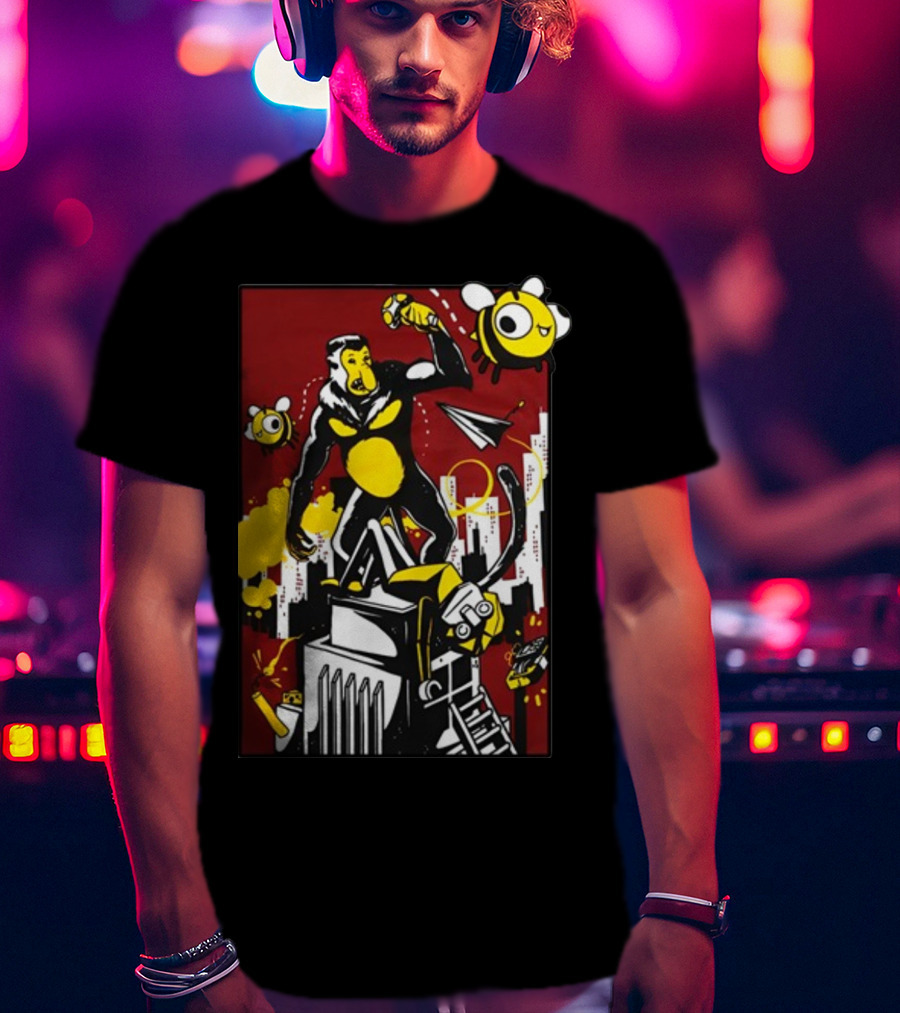 Ttt Duncan X Osie King Kong Parody With Bees And Building T-Shirt