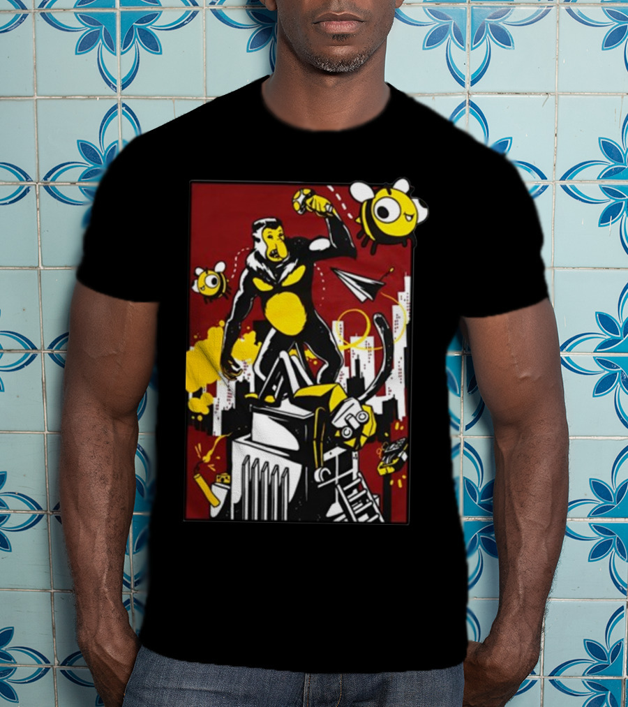 Ttt Duncan X Osie King Kong Parody With Bees And Building T-Shirt