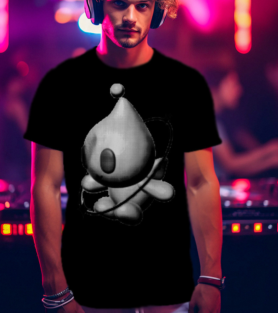 Y2k Friend Retro Digital Character With Orbiting Rings T-Shirt